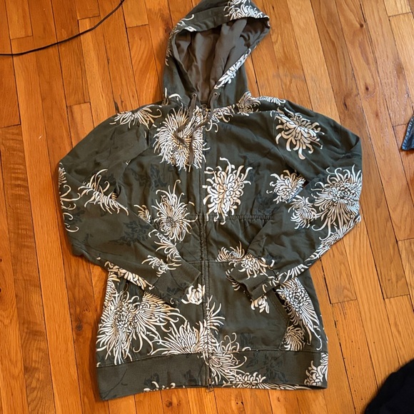 Lucky Brand Tops - Vintage Lucky Brand Olive Floral Jacket